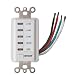 Woods 59014 Decora Style 12-8-4-2 Hour Preset Wall Switch Timer, White, 12-Hour