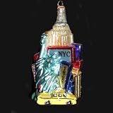 Pack of 3 New York City Collage Polonaise Christmas Ornaments 6