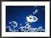 Sunlit Fluffy White Clouds in a Blue Sky Collections Framed Photographic Poster Print by Jason Edwards, 29x21