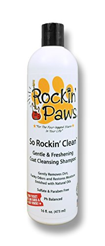 Rockin' Paws So Rockin' Clean Gentle & Freshening Coat Cleansing Shampoo for Dogs, 16 oz (473 ml)