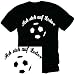 Sports : Ich steh auf Leder Fussball t-shirt Sport T-Shirts schwarz/weiss