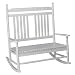 Jack Post KN-42W Knollwood Rockers Classic Wood Double Porch Rocker, Gloss White Finish