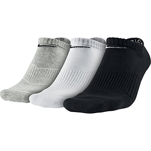 Nike Cotton Cushion No Show Ankle Socks (3 Pack) Multi-color Size Xl(12-15)