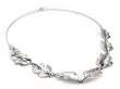 Silver choker, 'Oak Leaf'