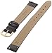 Timex Women's Q7B786 Padded Calfskin 12mm Black Replacement Watchband