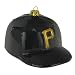 Pack of 2 MLB Pittsburgh Pirates Glass Hat Christmas Ornaments