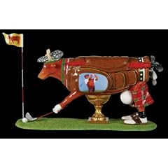 Art in the City Kuh - Der Golfer - auf Rasen mit Golfschl�ger (L)
