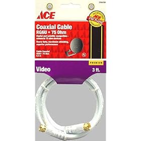 Ace Rg6 Video Coaxial Cable (3164159) by Vanco International, Inc