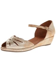 Shoes: Gentle Souls Womens Lily Moon Wedge Pump,Gold,8 M US - Gentle Souls