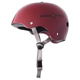 Protec Adult Helmet (Deep Red, Small)
