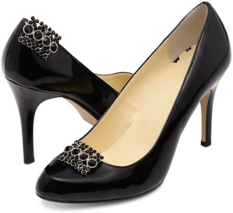 Absolutely Audrey Eva Black Shoe Clips