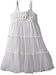 Mimi & Maggie Girls 2-6X Kids Summer Wedding Dress, White, 6x