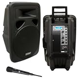 Mr. Dj PSA2500MP3 15-Inch 2500 Watts Max Power Speaker Built in LCD/Remote Control/ MP3/USB/SD Card Slot/Microphone