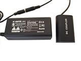 Mains A/C Power Adapter for ACK-E6 DR-E6 Coupler (Fits: Canon EOS 5D Mark II)
