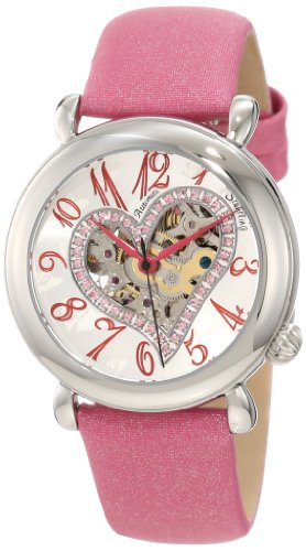 Stuhrling Original Womens 109SW1215A2 Amour Aphrodite Delight Automatic Skeleton Pink Leather Watch Stuhrling Original Womens 109SW1215A2 Amour Aphrodite Delight Automatic Skeleton Pink Leather Watch