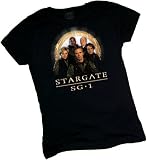 SG-1 Crew -- Stargate SG-1 Crop Sleeve Fitted Juniors T-Shirt
