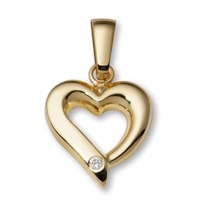 Miore - MAP47Y - Pendentif Femme - Or Jaune 750/1000 (18 carats) 0.61 gr - Diamant 0.0069 cts