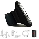 Black Durable Moisture Resistant Neoprene Protective Exercise Workout Armba ....