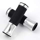 Silver Black Gel Rubber 7 8 Handlebar Mount Gear Grips For 7 8 Buell Blast Lightning... by Astra Security