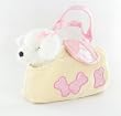 White Poodle Dog Purse Stuffed Animal Plush Toy