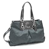 Authentic Coach Signature Ashley Carryall Bag 18776 Charcoal Grey