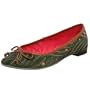 Seychelles Women's Sun Salutation Flat,Green Print,6 M