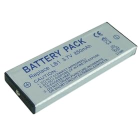 GSI Super Quality Replacement Battery For Select KONICA Digital Cameras, Functions Exactly As Original DR-LB1, 3.7V, Li-ion/1000mAh, Black