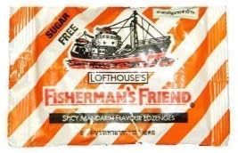 4 Pack Fisherman's Friend-spicy Mandarin Flavor Lozenge Made From Thailand by Fisherman cough drops