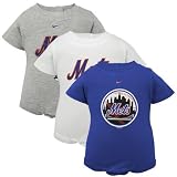 New York Mets Baby Three pack bodysuits