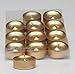 Metallic Shimmer Gold Tealight Candles, Set of 12 Tea Lights