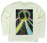 存在感GOOD！ カラフルに幾重にも反射するミラーボール アーティステック デザイン ロングスリーブ mirror ball Mirror Ball
