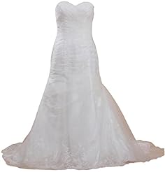 Pleated Lace Organza 2015 Mermaid  Dress