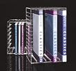 Acrylic CD/DVD Holder - Holds 7 DVDs or 14 CDs