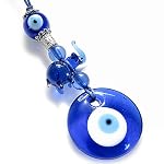 glass evil eye charm