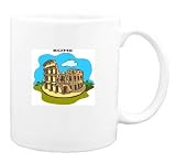 Mug with Rome, Italy, travel, ruins, Colessium