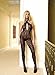 Swirl Lace Criss Cross Halter Keyhole Open Crotch Bodystocking