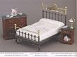 Reutter Porcelain Miniature Marble Top Dresser Table