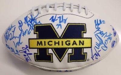 Michigan Wolverines Team Signed Fs Football Robinson