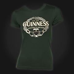 Guinness T-Shirt Ladies - Green Celtic Hand