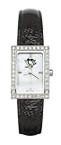 Pittsburgh Penguins Ladies Allure Watch Black Leather Strap