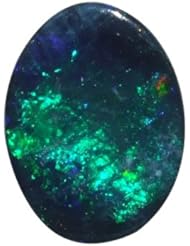 O&G Australia Natural Opal Doublet Gemstone, 6x8mm (0.69cttw)