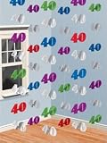 40th foil string decoration
