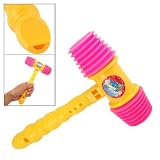 Como Child Yellow Plastic Handle Hammer Whistle Musical Toy