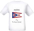 OHIO - THE BUCKEYE STATE - FLAG - State-series - White T-shirt