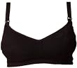 Womama Bamboo Evolve 3/4-Cup Nursing Bra, Black