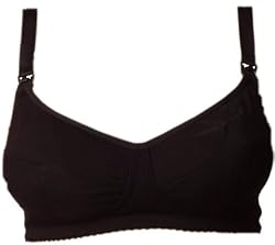 Womama Bamboo Evolve 3/4-Cup Nursing Bra, Black