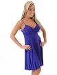 Sale Pretty Blue Dress Pleated Day or Evening Wear Knit Dress Small