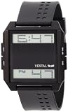 Vestal Unisex DIG008 Digichord All Black PU Digital Watch