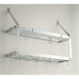 Rogar Potracks Bright Chrome Double Wine Rack