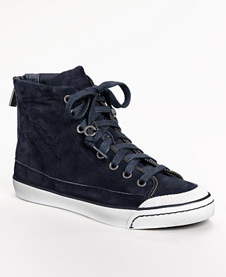 Coach Women's Fatima Kid Suede High Top Sneakers (Navy) product image